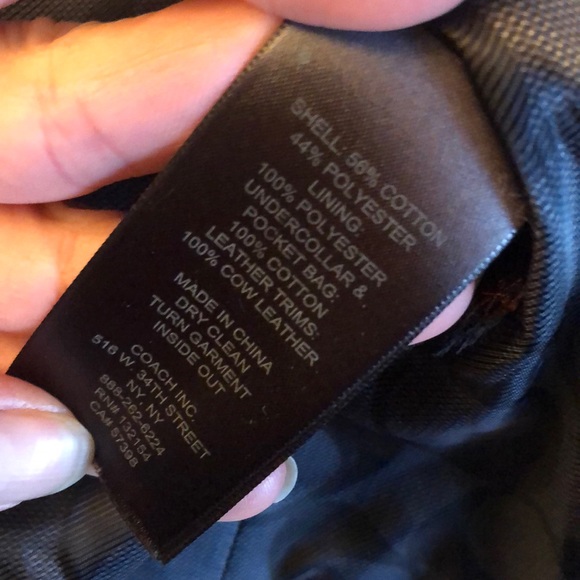 NWT-Coach Double Breasted PeaCoat-Lightweight-S - Picture 11 of 16